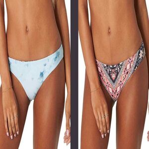 Billabong Women's Blissed Out  Lowrider Reversible Bikini Bottom Small